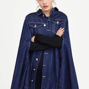 Zara denim cape